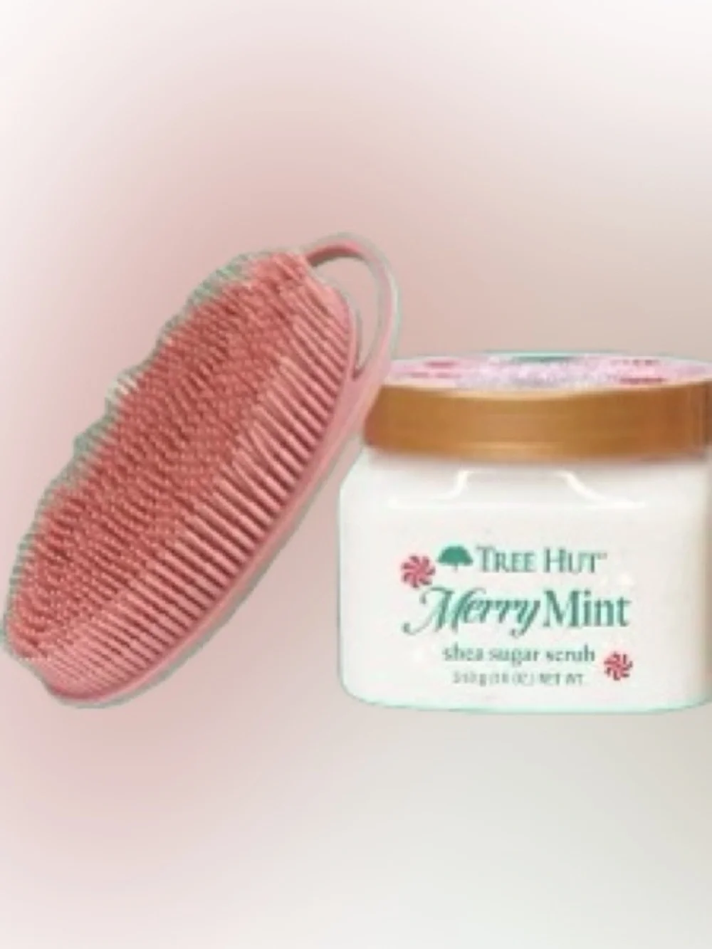Tree Hut Merry Mint Shea Sugar Scrub & Body Brush
